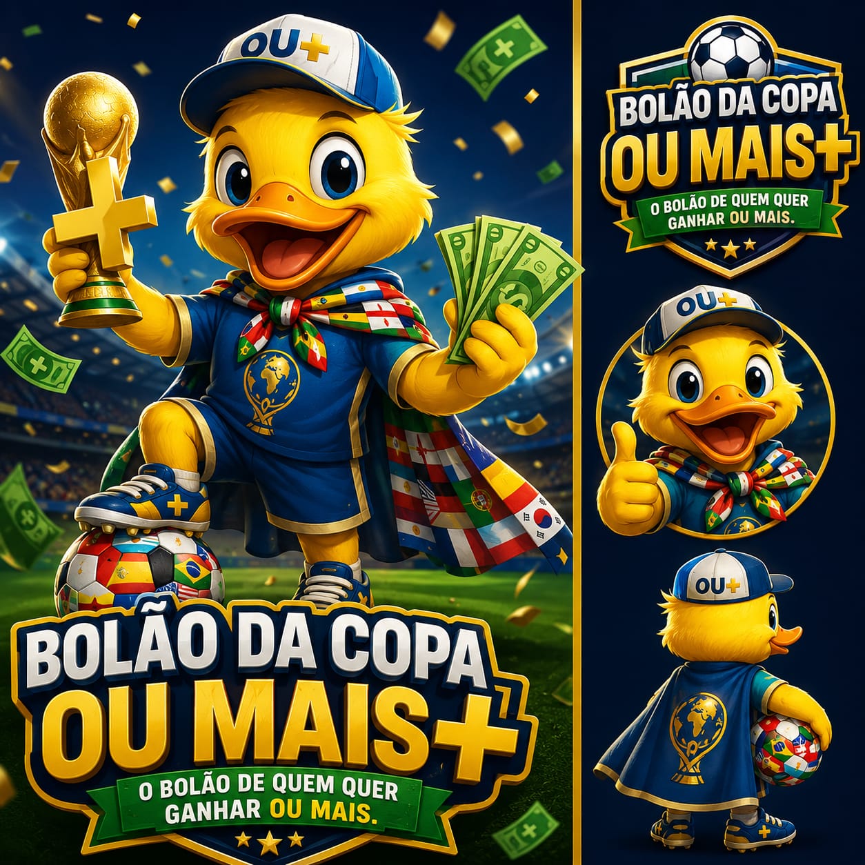 Mascote Bolão da Copa ou Mais